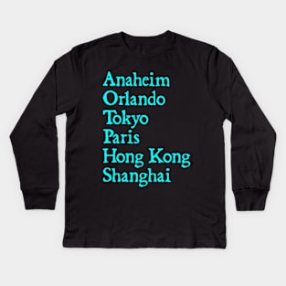 6 Magical Cities Kids Long Sleeve T-Shirt